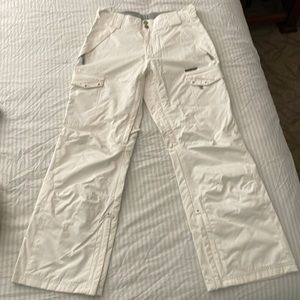 Women’s snowboarding or skiing pants.